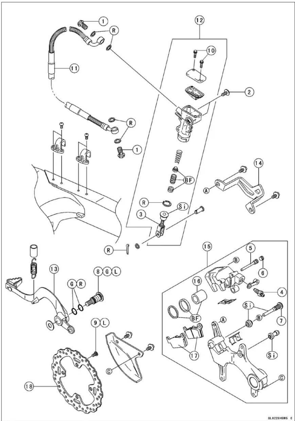 KAWASAKI KLX450R (2011) - Table of Contents - 2