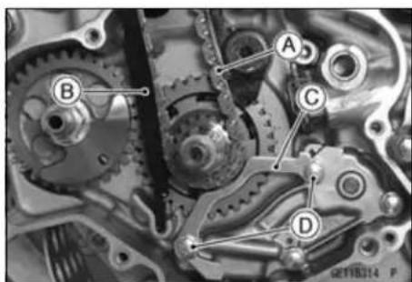 KAWASAKI KLX450R (2011) - Camshaft Chain Installation - 1