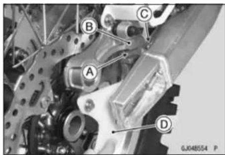 KAWASAKI KLX450R (2011) - Rear Wheel Installation - 1