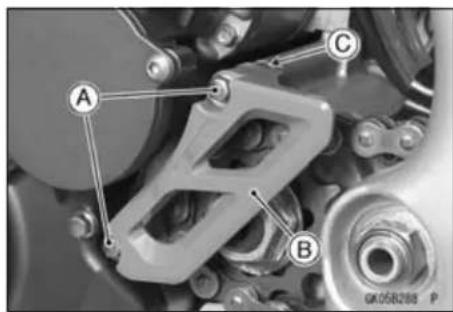 KAWASAKI KLX450R (2011) - Engine Sprocket Removal - 1