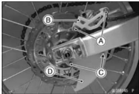 KAWASAKI KLX450R (2011) - Rear Brake - 1