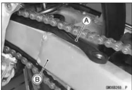 KAWASAKI KLX450R (2011) - Drive Chain Guide, Guide Roller, Chain Slipper Wear - 3