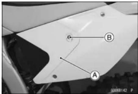 KAWASAKI KLX450R (2011) - Left Side Cover Removal - 1