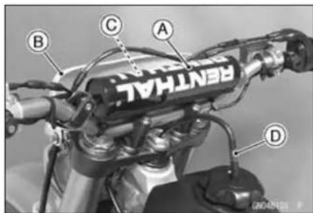 KAWASAKI KLX450R (2011) - Steering Stem, Stem Bearing Removal - 2