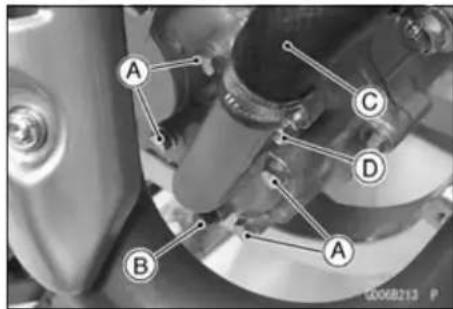 KAWASAKI KLX450R (2011) - Water Pump Cover Installation - 2