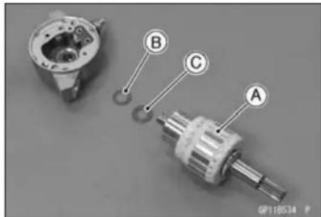 KAWASAKI KLX450R (2011) - Starter Motor Assembly - 3