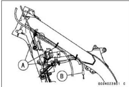 KAWASAKI KLX450R (2011) - Hot Starter Cable Removal - 4
