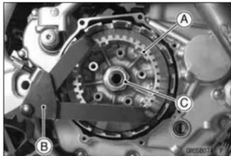 KAWASAKI KLX450R (2011) - Clutch Removal - 3