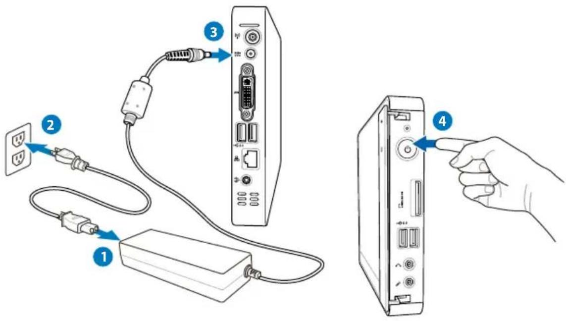 ASUS EeeBox B206 - Turning on the system - 1