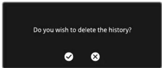 SMEG SFPA9305SPX - Deleting the history - 2