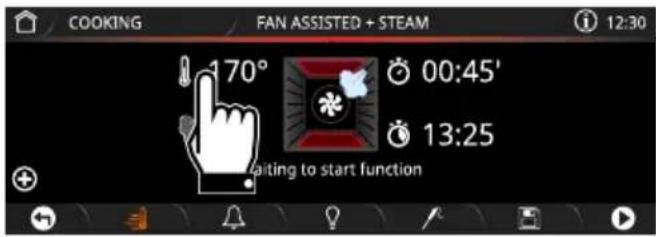 SMEG SFPA9305SPX - Selecting a steam assisted cooking function - 7
