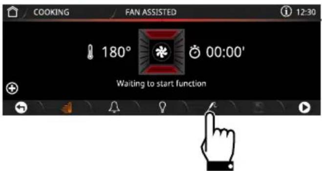 SMEG SFPA9305SPX - Setting cooking parameters when using the temperature probe - 1