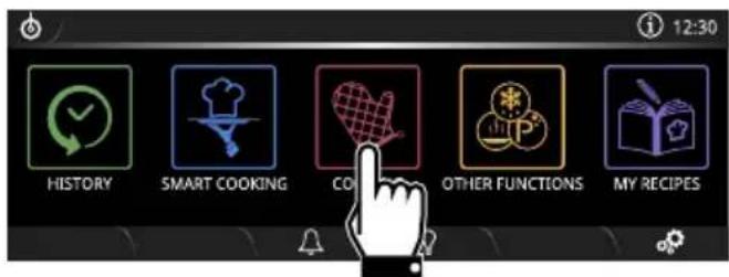 SMEG SFPA9305SPX - Selecting a traditional cooking function - 3