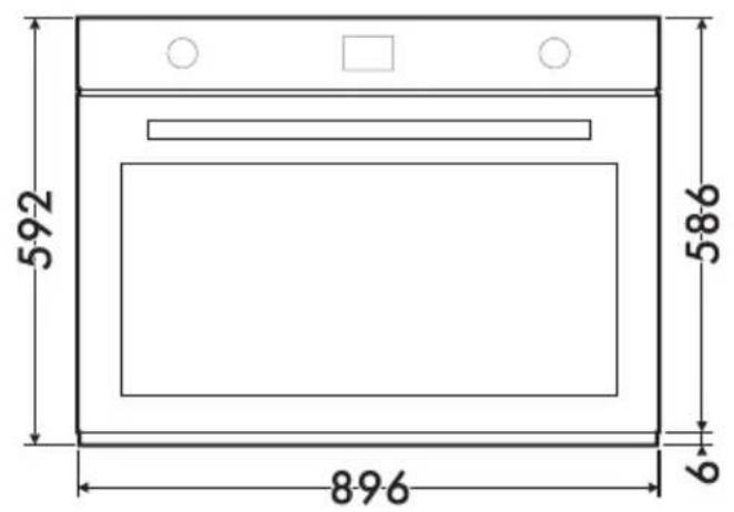 SMEG SFPA9305SPX - Front panel seal - 3