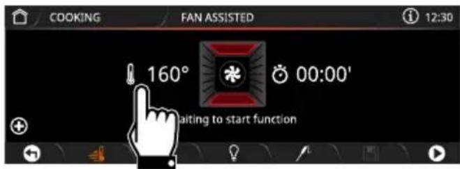 SMEG SFPA9305SPX - Modifying the cooking temperature - 2
