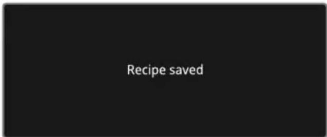 SMEG SFPA9305SPX - Saving a recipe - 8