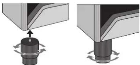 SMEG CS9GMNHA - Positioning and levelling the appliance - 1