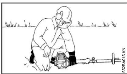 STIHL KM 110 - Starting - 3