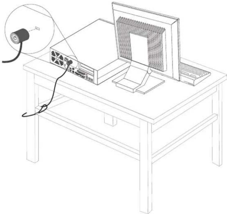 LENOVO ThinkCentre 9645 - Integratedcablelock - 1