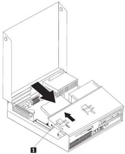 LENOVO ThinkCentre 9645 - Installing a diskette drive in bay 3 - 3