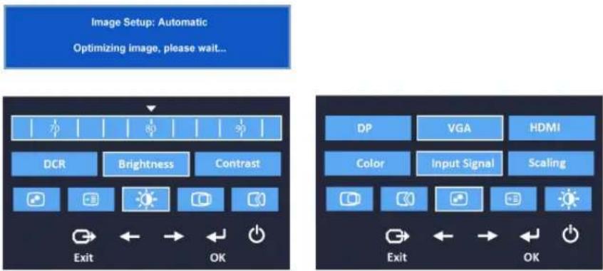 LENOVO ThinkVision T2054p - Using the On-Screen Display (OSD) controls - 1