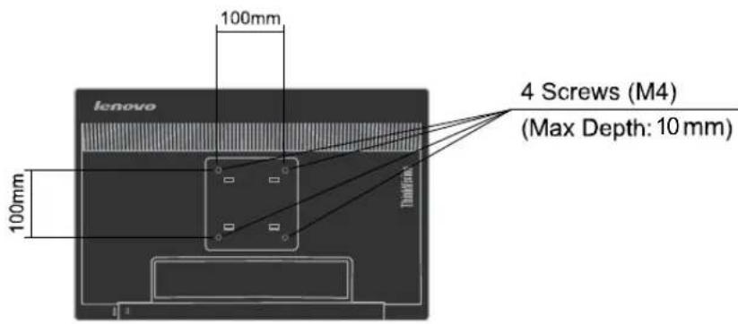 LENOVO ThinkVision T2054p - Wall Mounting (Optional) - 1