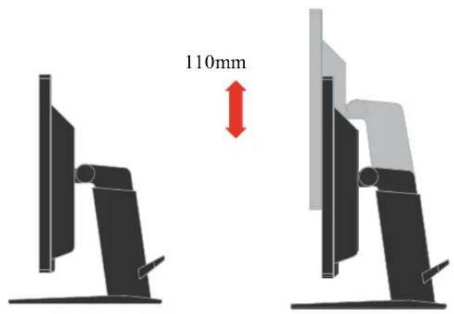 LENOVO ThinkVision T2054p - Height Adjustment - 1