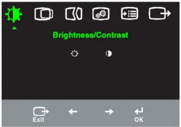 LENOVO ThinkVision L1711p - Using the On-Screen Display (OSD) controls - 1