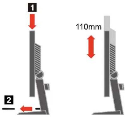 LENOVO ThinkVision L1711p - Height Adjustment - 1