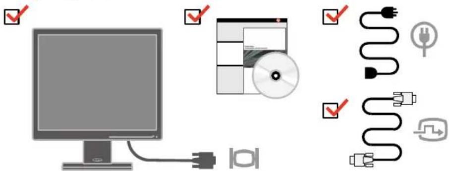 LENOVO ThinkVision L1711p - Shipping contents - 1
