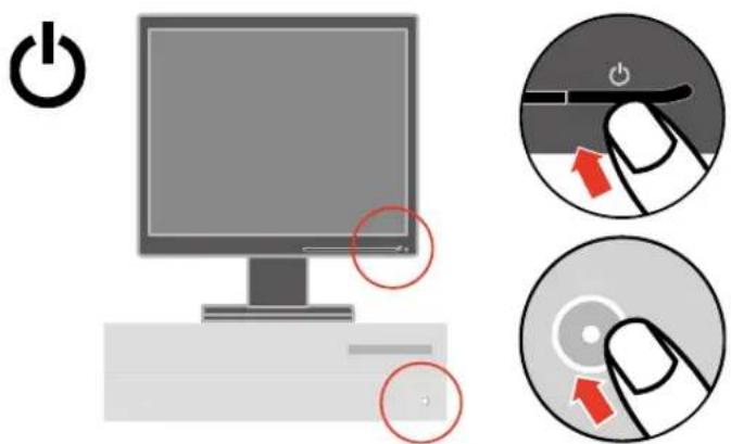 LENOVO ThinkVision L1711p - Connecting and turning on your monitor - 6