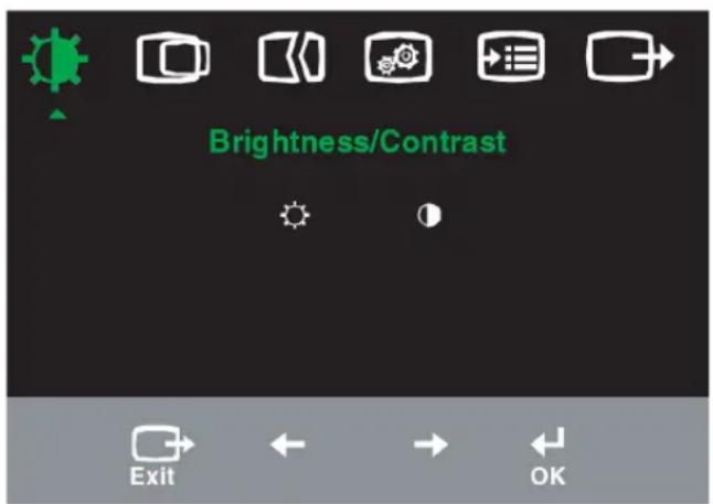 LENOVO ThinkVision L192p - Using the On-Screen Display (OSD) controls - 1