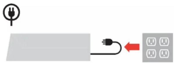 LENOVO ThinkVision L192p - Connecting and turning on your monitor - 1