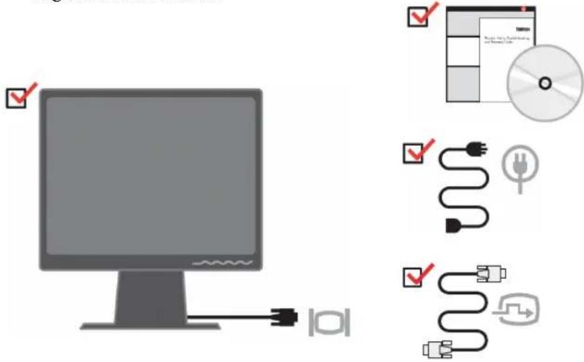 LENOVO ThinkVision L192p - Shipping contents - 1