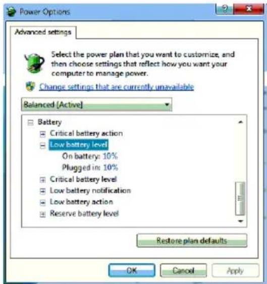 TOSHIBA Qosmio X505 - Setting battery notifications - 1