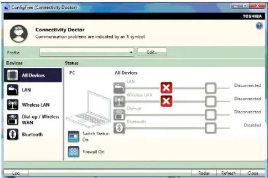 TOSHIBA Qosmio X505 - Connectivity Doctor - 1