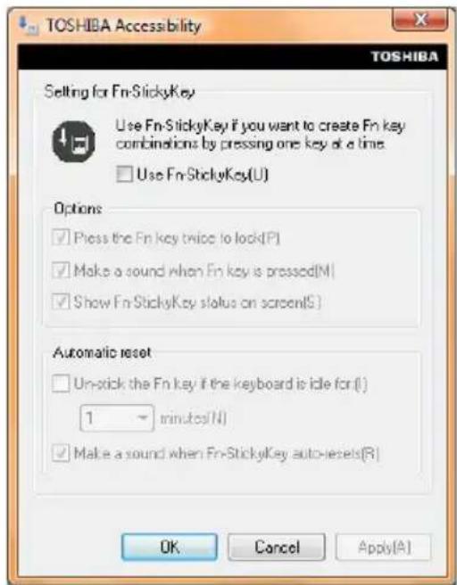 TOSHIBA Qosmio X505 - TOSHIBA Accessibility - 1