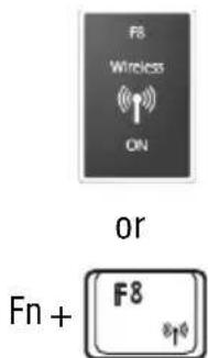 TOSHIBA Qosmio X505 - Disabling or enabling wireless devices - 1