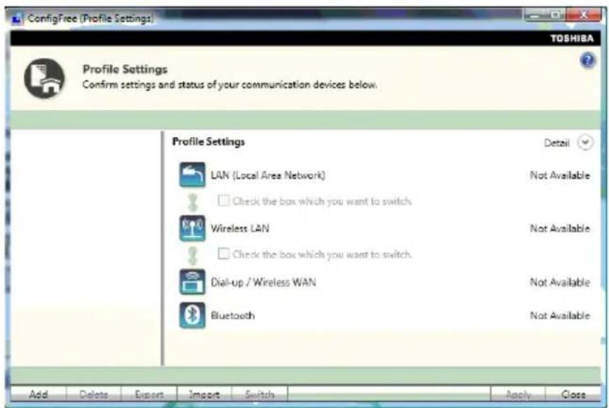 TOSHIBA Qosmio X505 - Click Open Settings. - 1