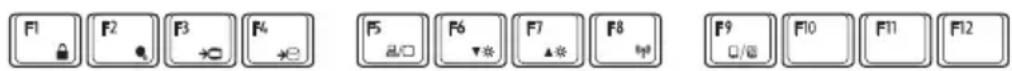 TOSHIBA Qosmio X505 - Function keys - 1