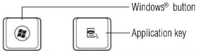 TOSHIBA Qosmio X505 - Special Windows® keys - 1