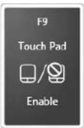 TOSHIBA Qosmio X505 - Disabling or enabling the TouchPad™ - 3
