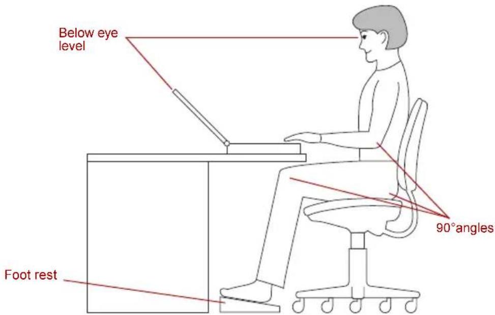 TOSHIBA Qosmio G10 - Seating and posture - 1