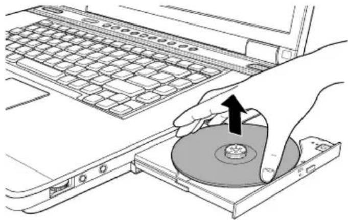 TOSHIBA Qosmio G10 - Removing discs - 3