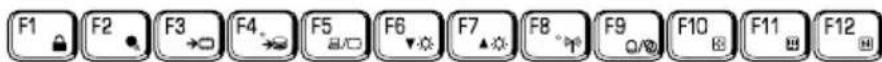 TOSHIBA Qosmio G10 - F1 ... F12 function keys - 1