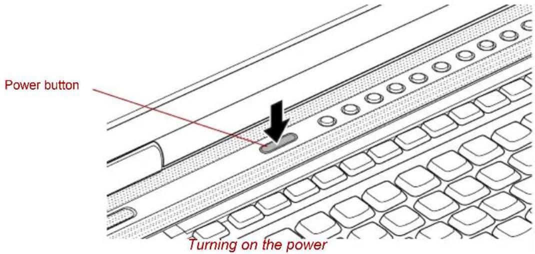 TOSHIBA Qosmio G10 - Turning on the power - 2