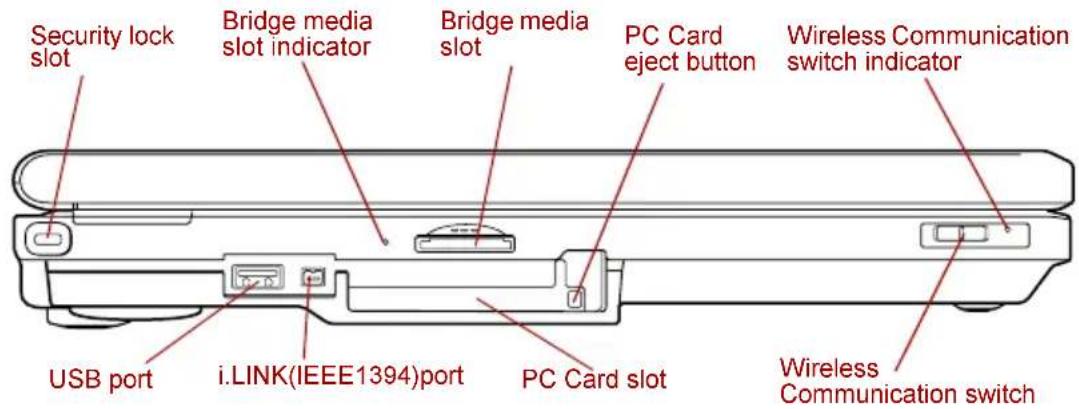 TOSHIBA Qosmio G10 - Left side - 1
