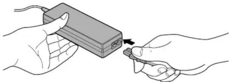 TOSHIBA Qosmio G10 - Connecting the AC adaptor - 2