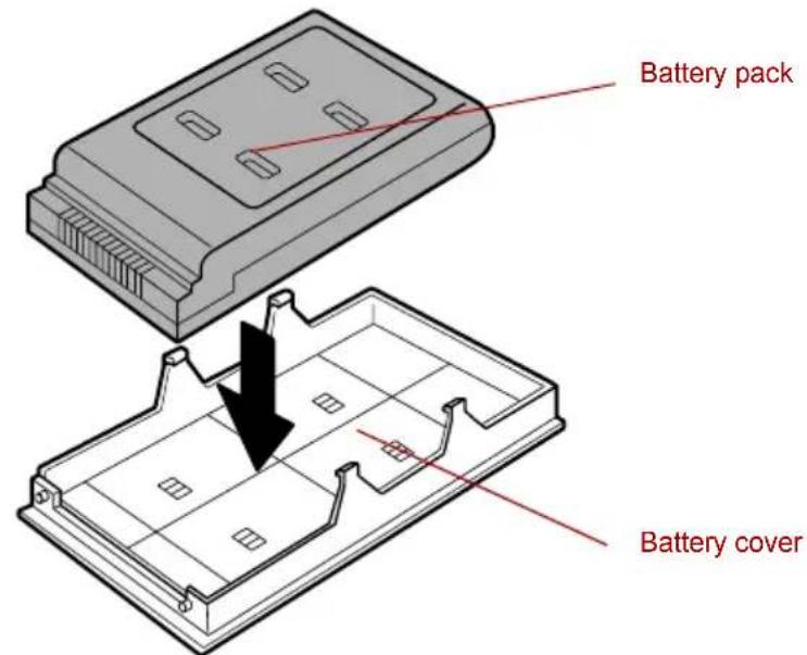 TOSHIBA Qosmio G10 - Installing the battery pack - 2