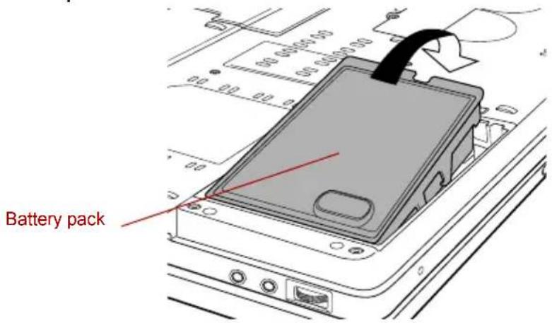 TOSHIBA Qosmio G10 - Installing the battery pack - 3